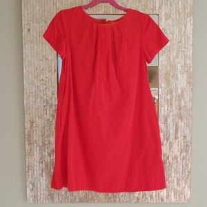 Girls JCrew crewcuts orange corduroy dress size 7